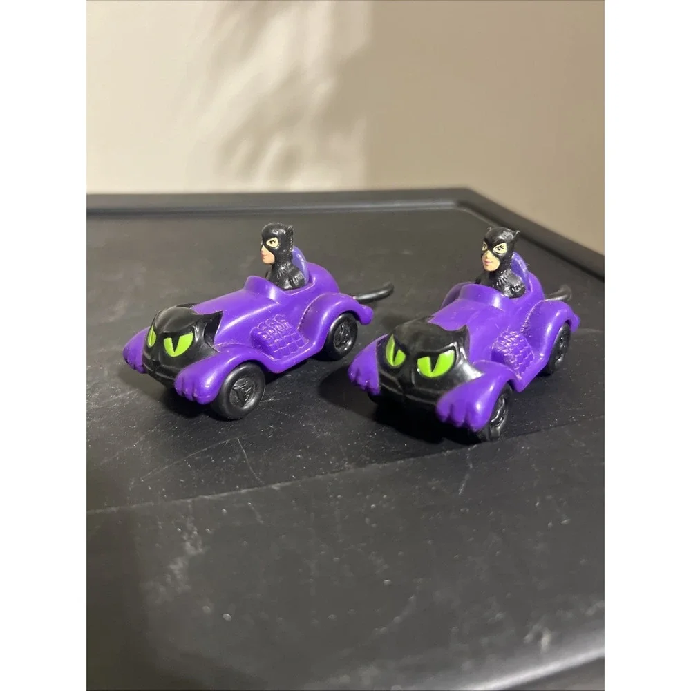C13 McDonalds Happy Meal Toys 1991 DC Comics Vintage Cat Woman catwoman Race Car